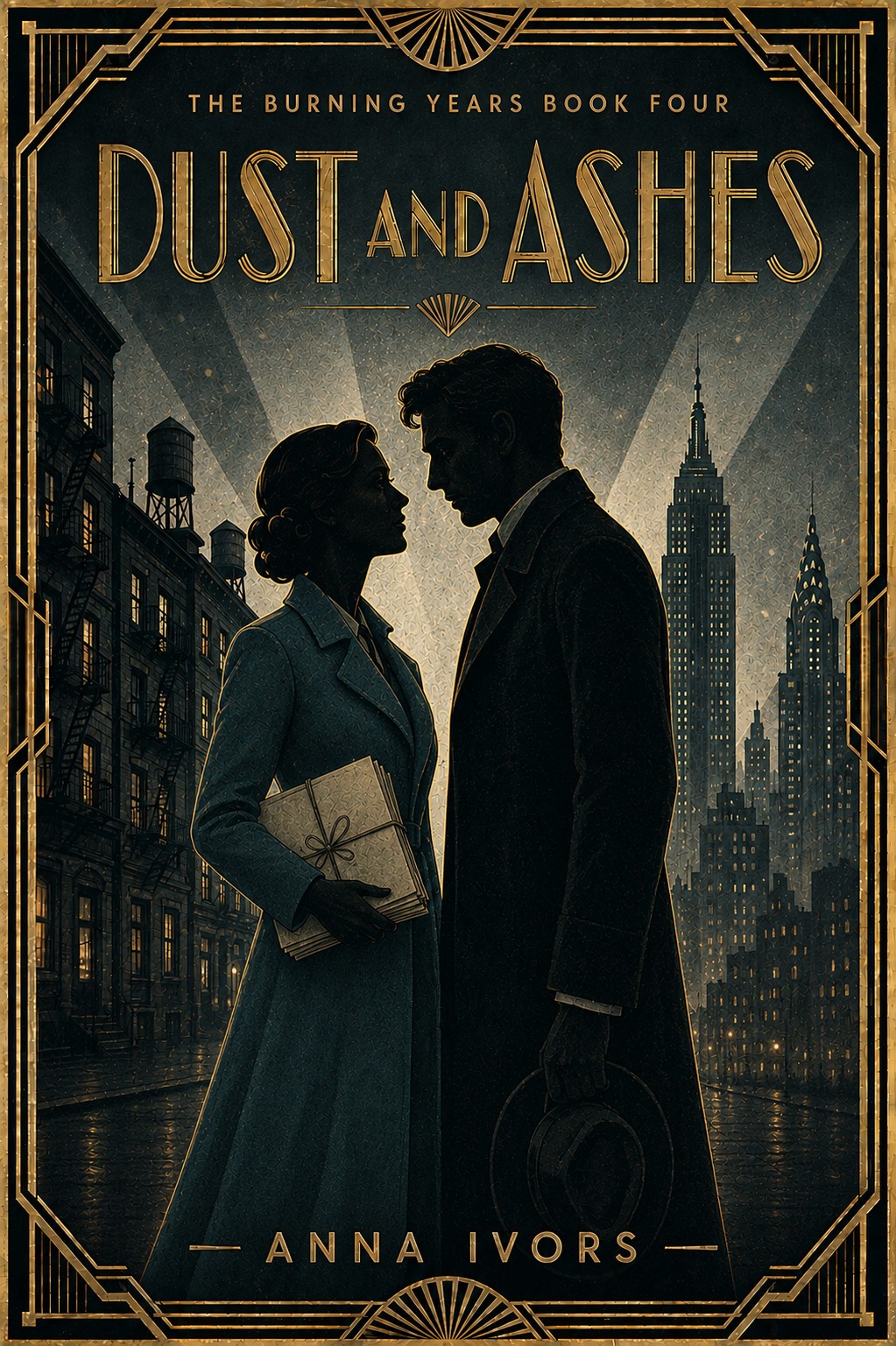 Cover of Dust and Ashes by Anna Ivors &mdash; Book Four of The Burning Years